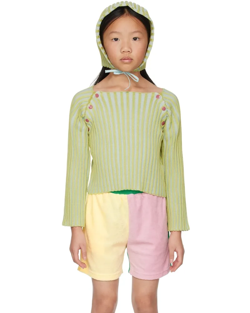Eckhaus Latta SSENSE Exclusive Kids Green Sweater Parrot