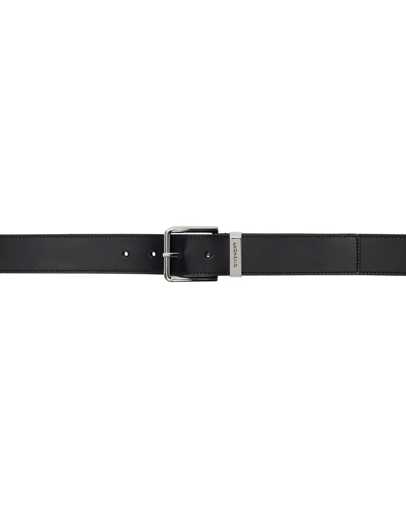 Givenchy Black Leather Gentleman Belt 001-black
