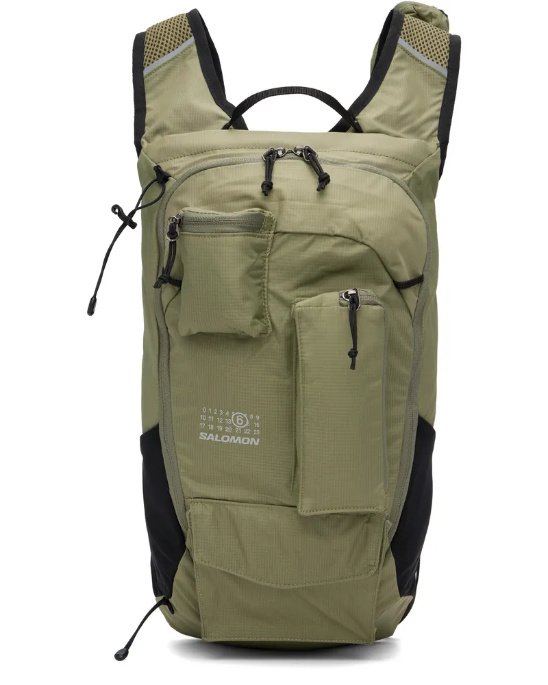 Maison Margiela Khaki Salomon Edition Numeric Nylon Backpack T7165