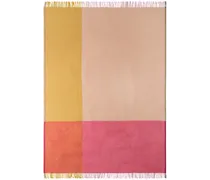 Pink & Beige Colour Block Blanket