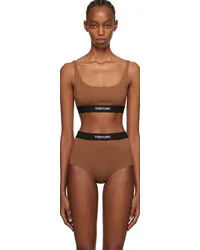 Tom Ford Brown Square Neck Bra Kbcocoa