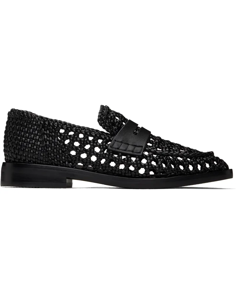 3.1 phillip lim Black Alexa Macrame Loafers Black