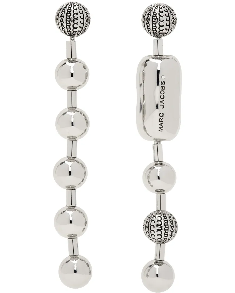 Marc Jacobs Silver 'The Monogram Ball Chain' Earrings 029