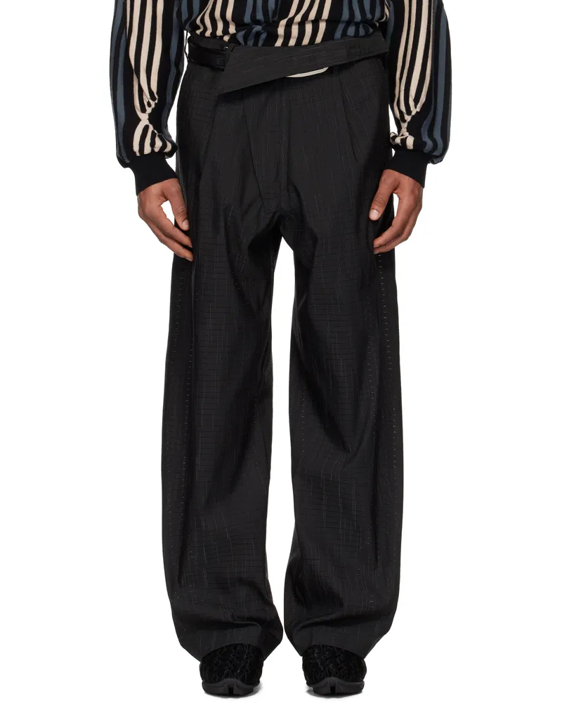 KIKO KOSTADINOV Black Navin Wide Trousers Black