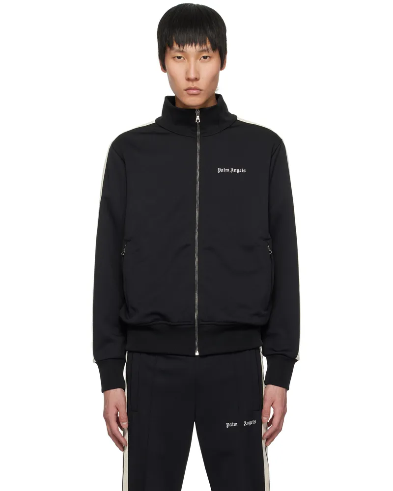 Palm Angels Black Classic Logo Track Jacket Black
