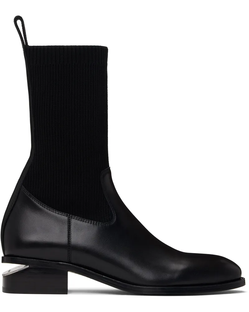 Alexander Wang Black Kane Sock Boots Black