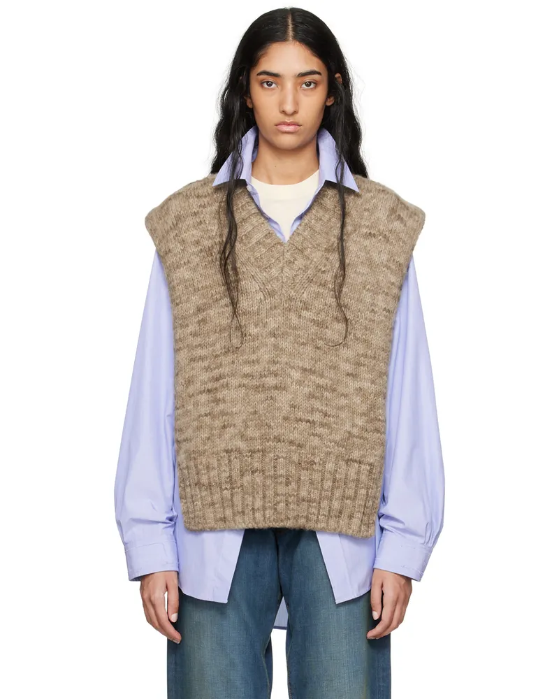 Maison Margiela Beige Botanical Dye Vest 741m