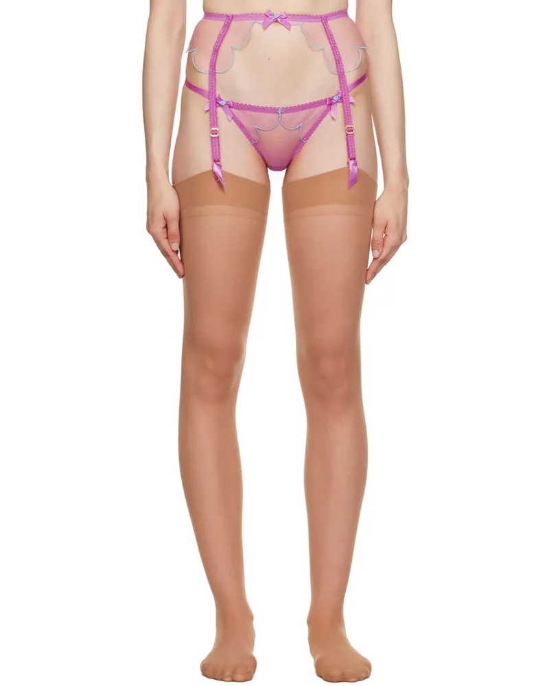 Agent Provocateur Pink Lorna Garter Belt 673442