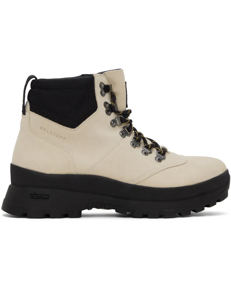 Belstaff Off-White Scramble Boots Bone