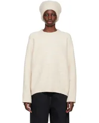 Lauren Manoogian Off-White Crewneck Sweater Eecru