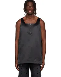 WE 11 DONE Black Polyester Tank Top Black