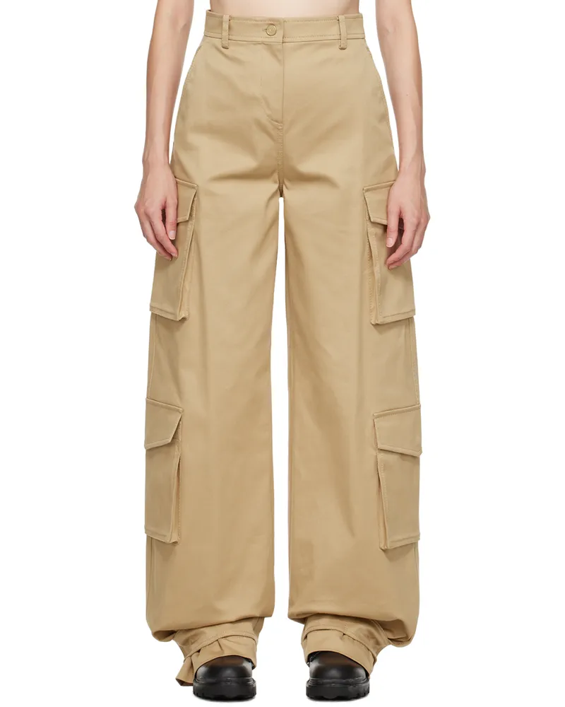 Valentino Garavani Khaki Adjustable Trousers 0bg