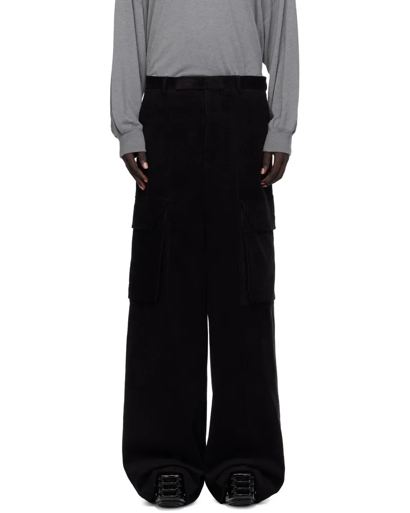 Rick Owens Black Concordians Firbanks Cargo Pants 09