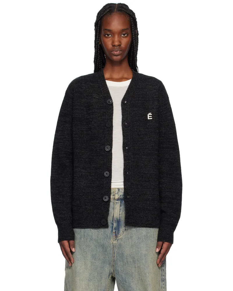 Études Studio Black Regular Cardigan Black