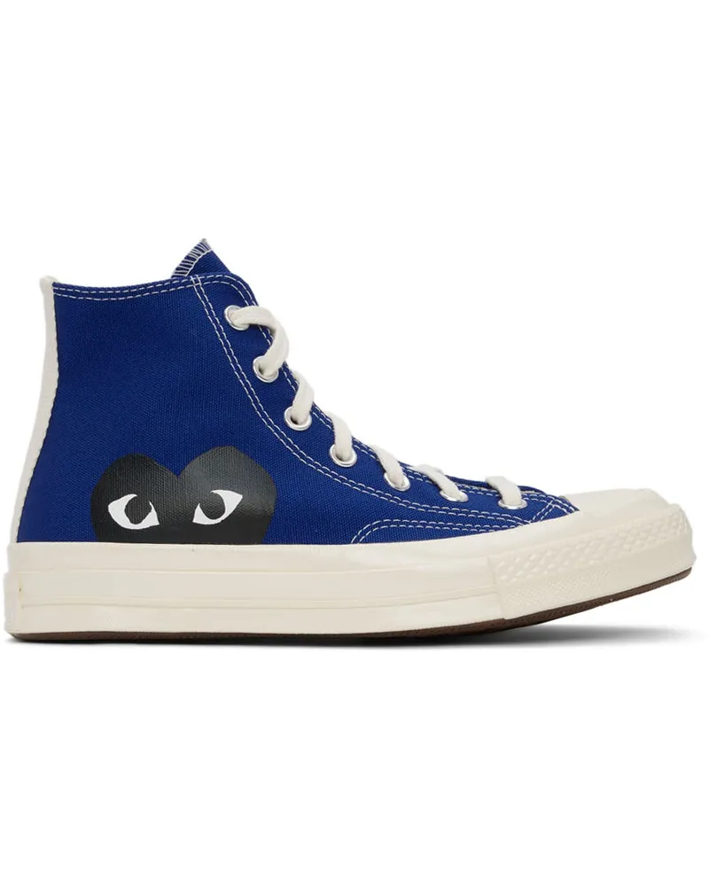 Comme des Garçons Blue Converse Edition Half Heart Chuck 70 Sneakers 2