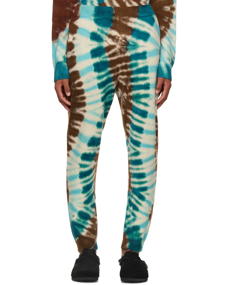 The Elder Statesman Multicolor Zig Dyed Lounge Pants C548