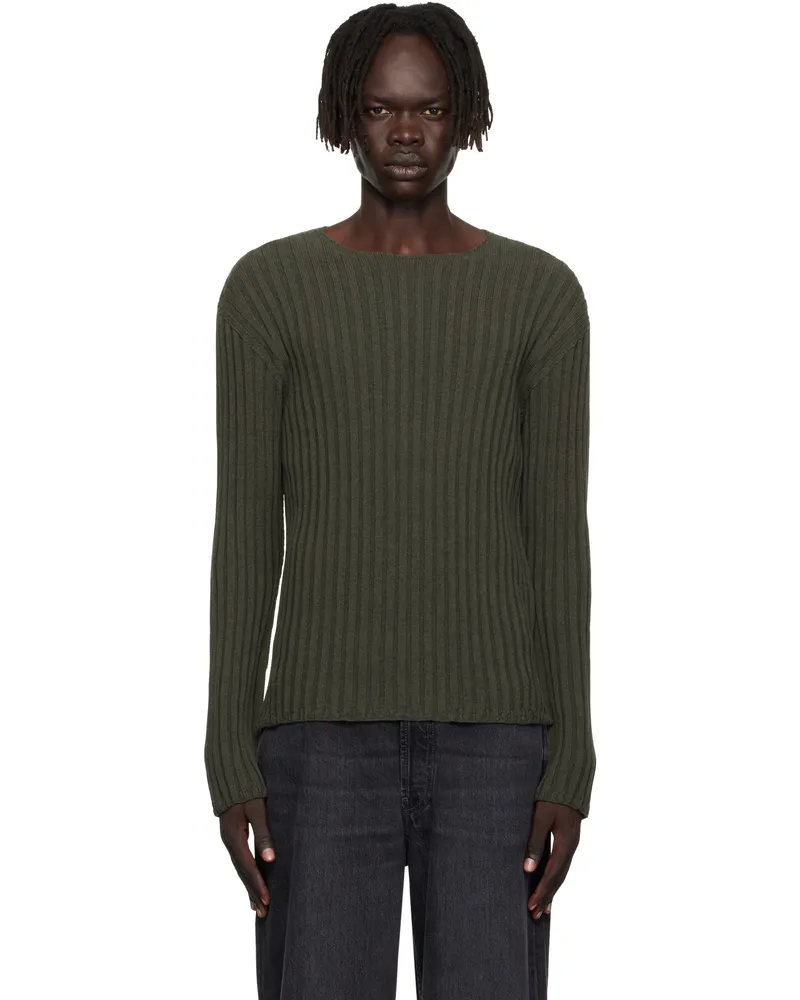Acne Studios Green Ribbed Sweater Dsq