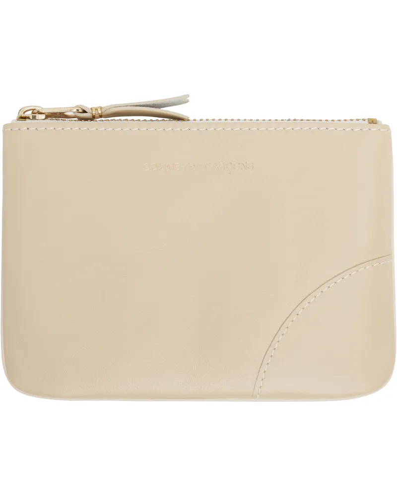Comme des Garçons Beige Classic Group Wallet Off