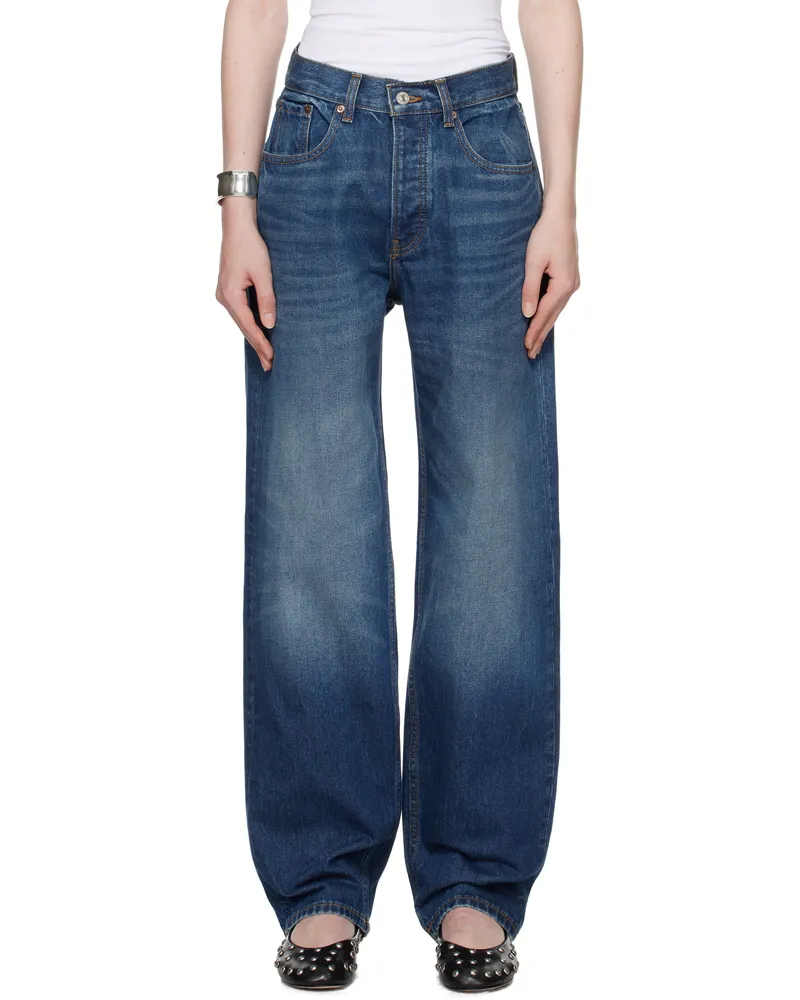 Aya Muse Blue Baggy Jeans True