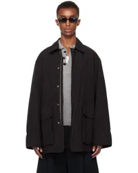 ATON Black Air Weather Field Coat Black