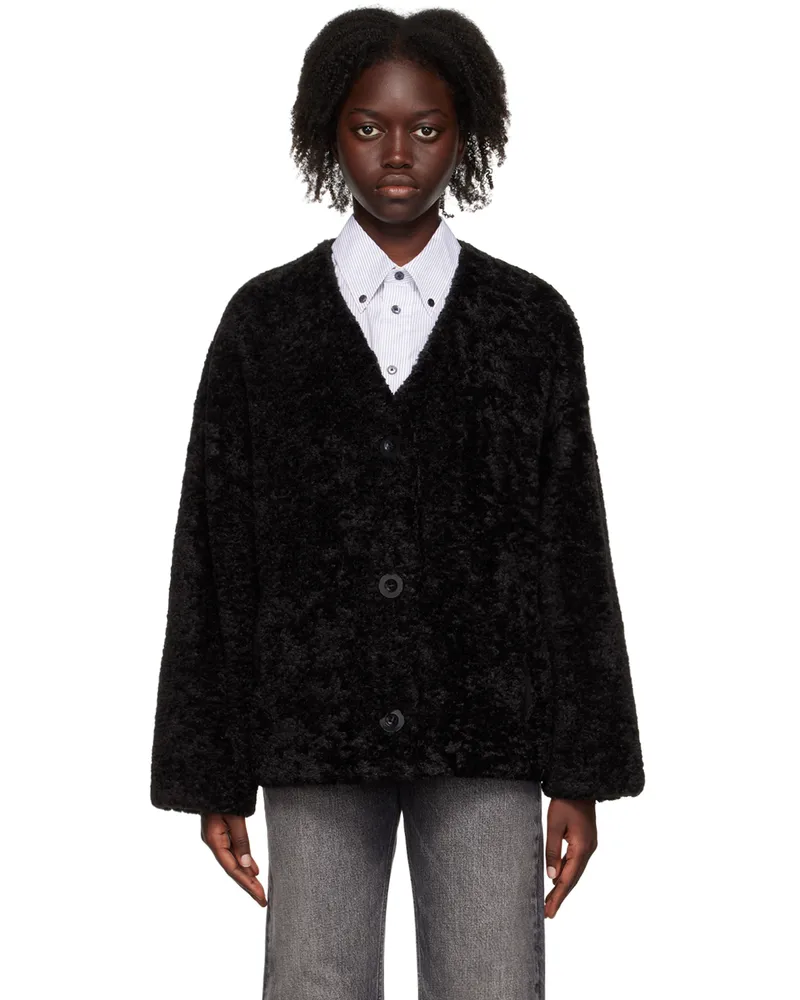STAND Black Rosie Faux-Fur Jacket 89900