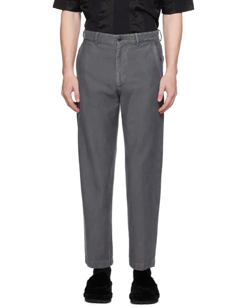 Dries van Noten Gray Four-Pocket Denim Trousers 802