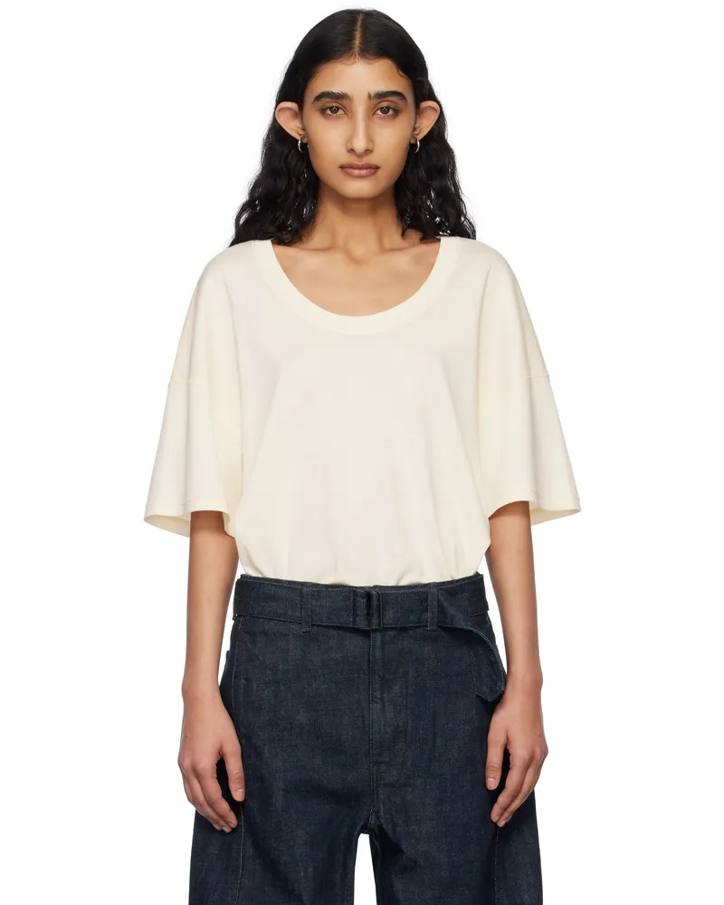 Christophe Lemaire Off-White Rib T-shirt Wh048