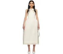 SSENSE Exclusive Off-White Bow Midi Dress