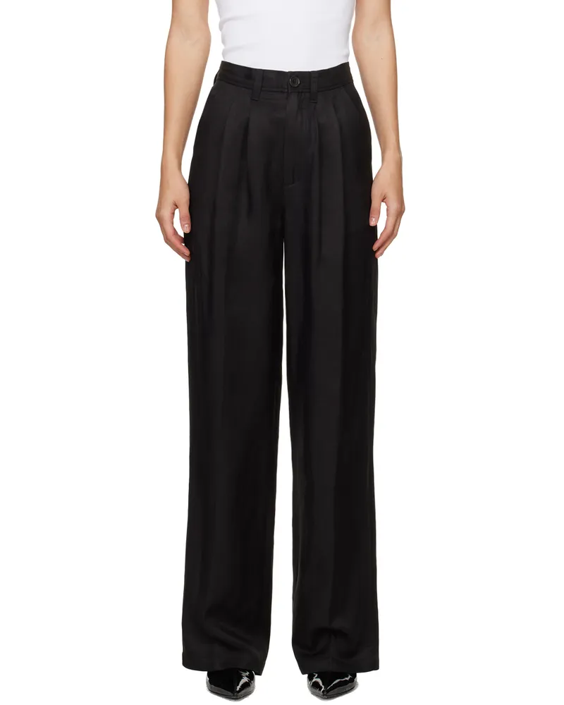 Anine Bing Black Carrie Trousers Black