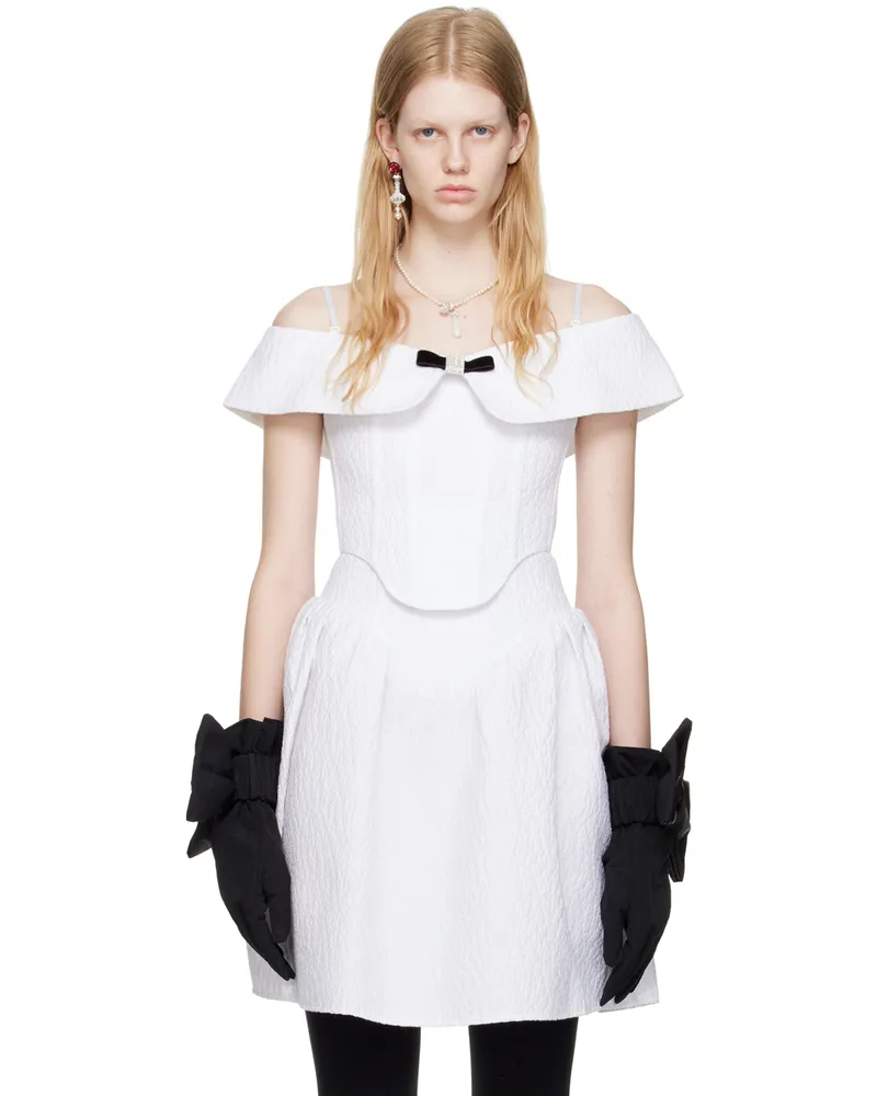 SHUSHU/TONG White Off-The-Shoulder Corset Wh100