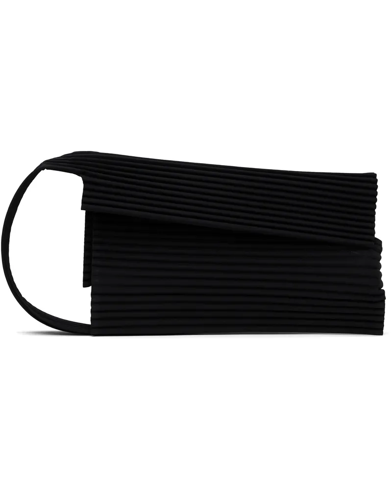 Issey Miyake Black Overlap Bag 15-black