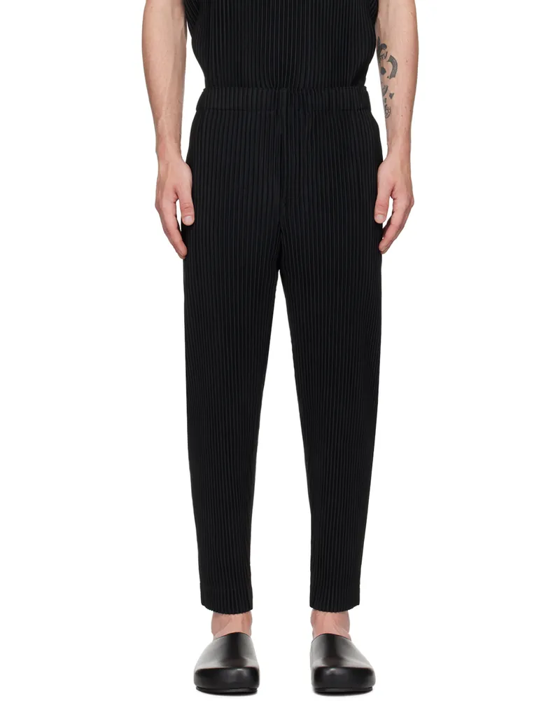 Issey Miyake Black Monthly Color August Trousers 15-black