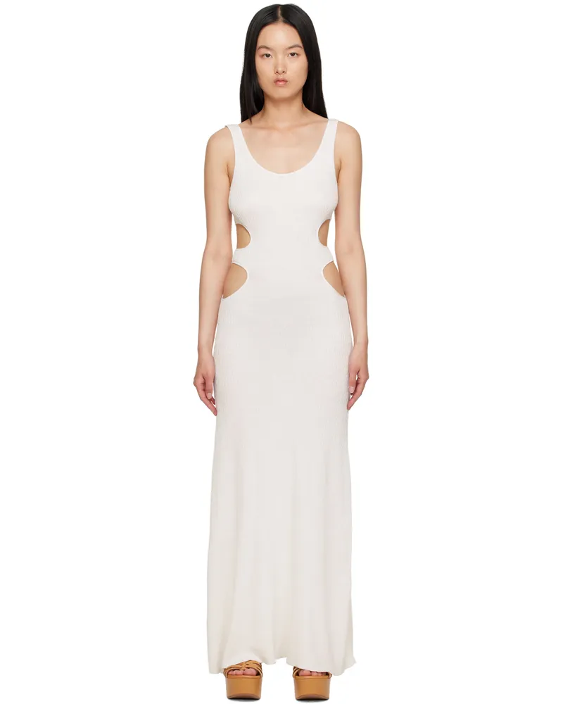 Chloé Off-White Cutout Maxi Dress 107