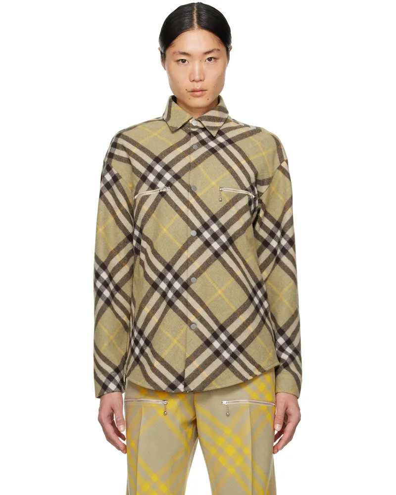 Burberry Beige Check Jacket Hunter