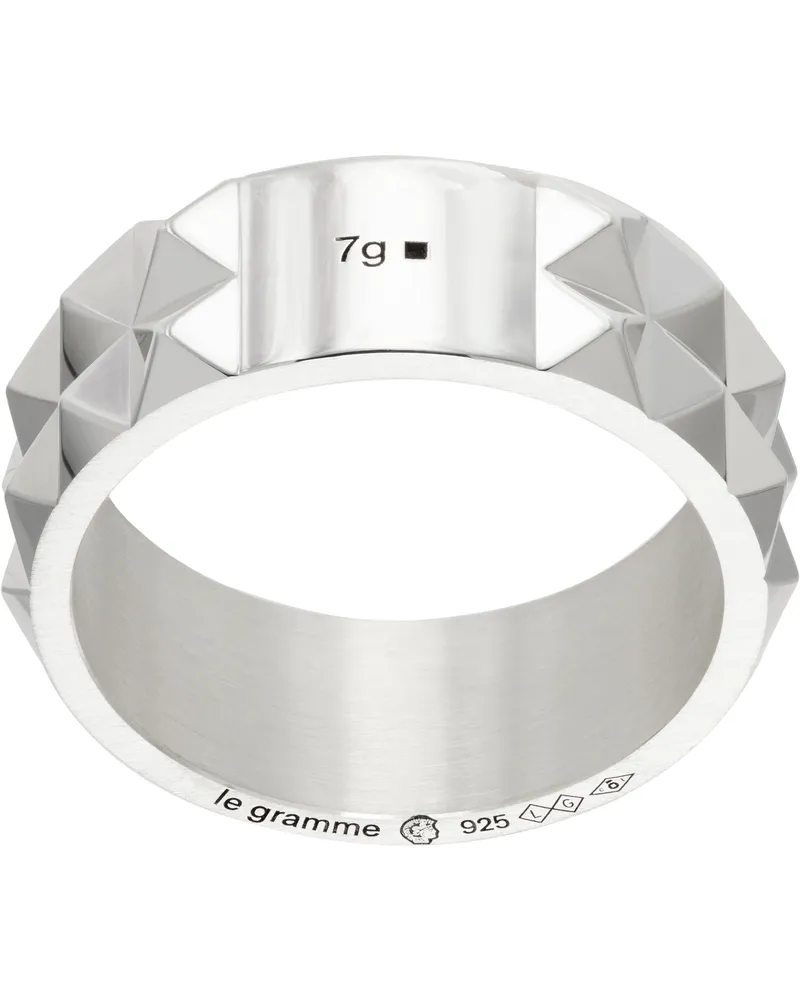 Le Gramme Pyramid 'Le 9g' Ring Silver