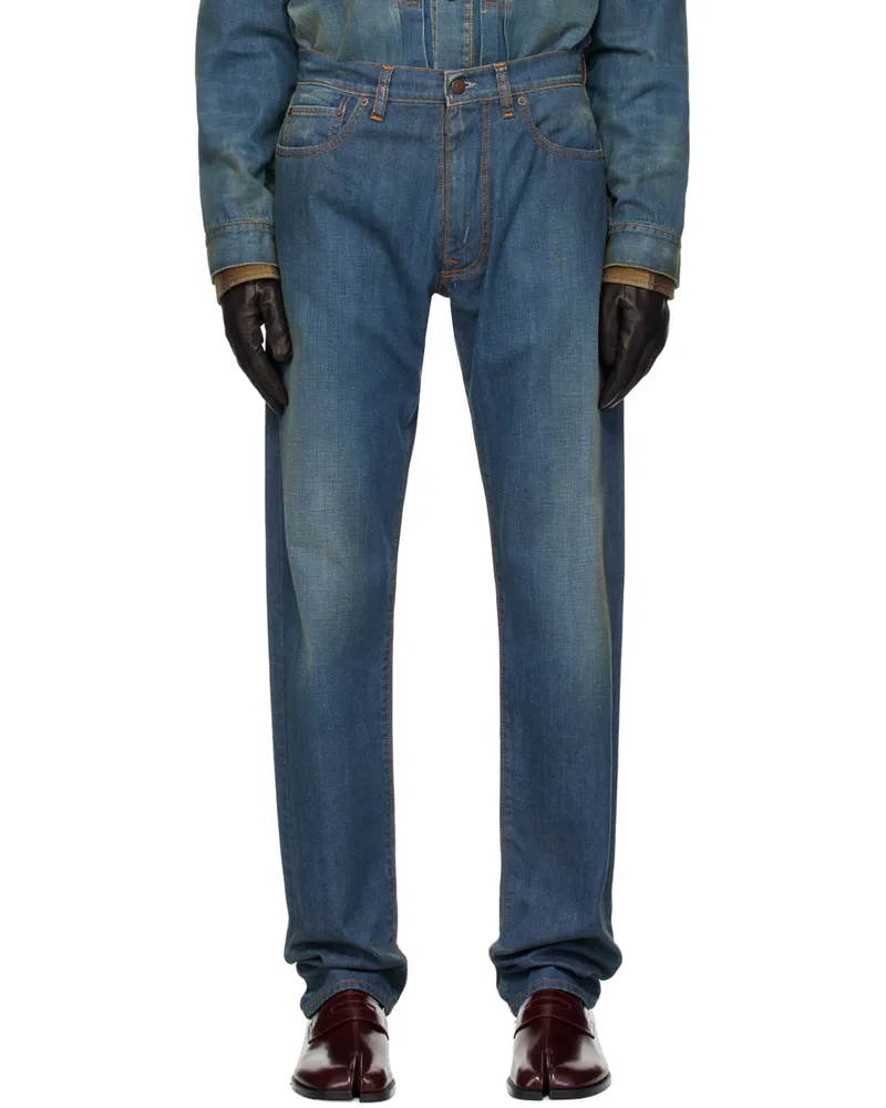 Maison Margiela Blue Faded Jeans 961