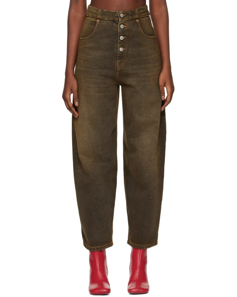 Maison Margiela Brown 5-Pocket Jeans 961
