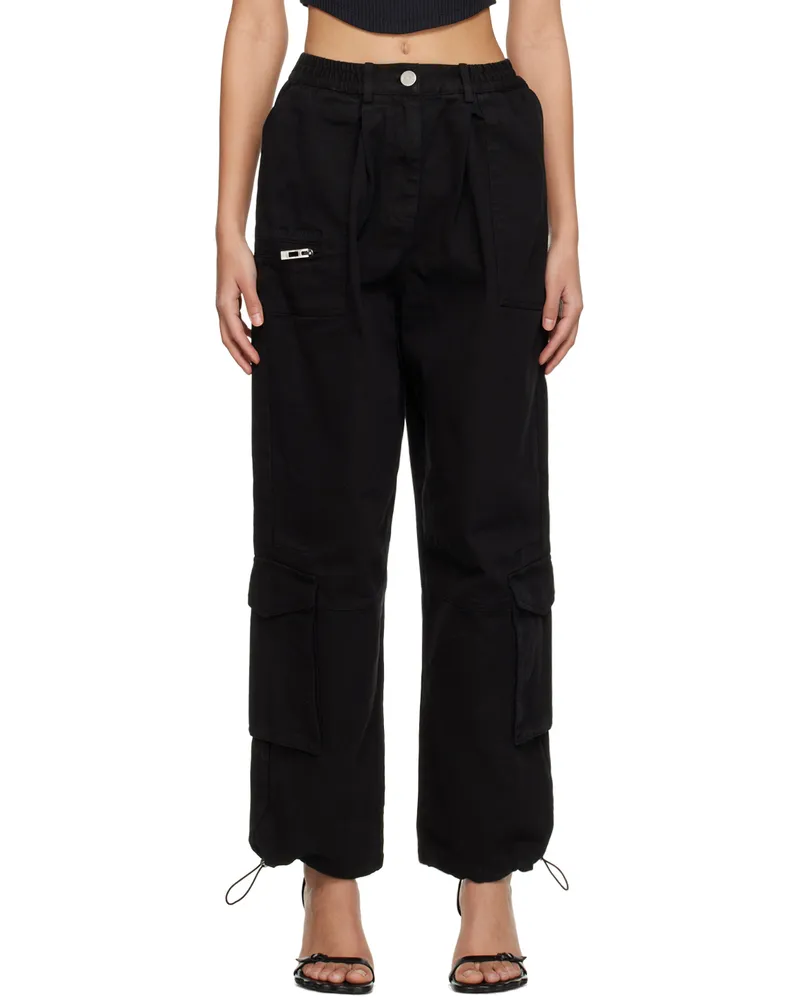 Han Kjøbenhavn Black Boxy Cargo Trousers Black