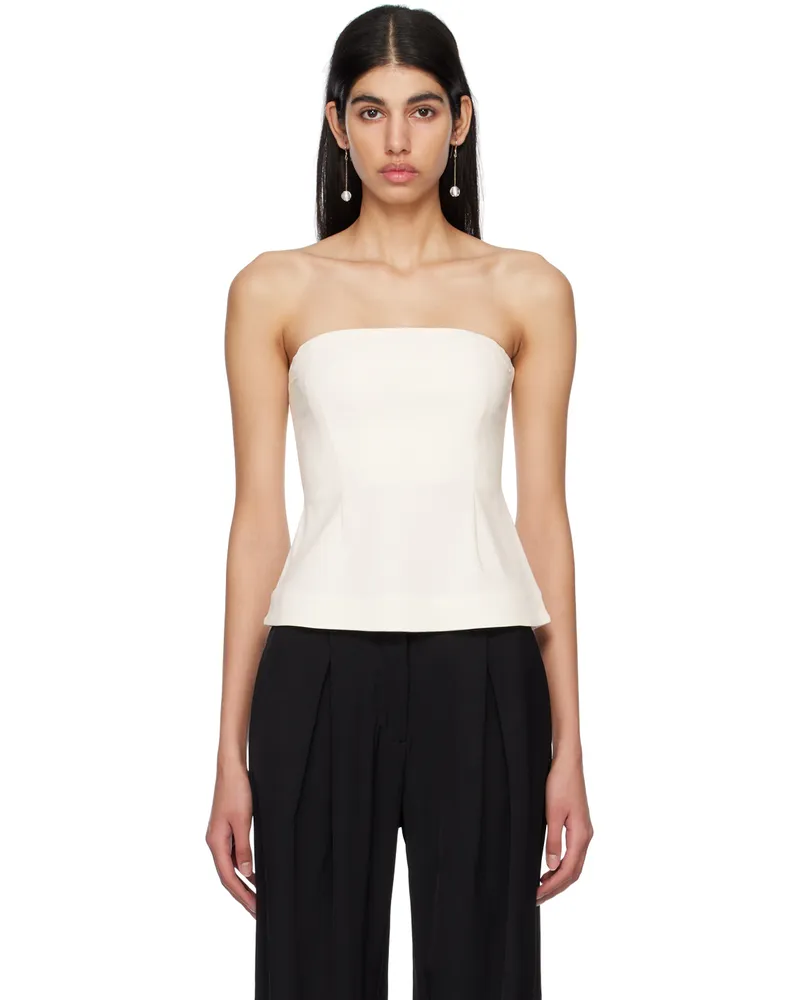 Co White Straight Neck Bustier 110