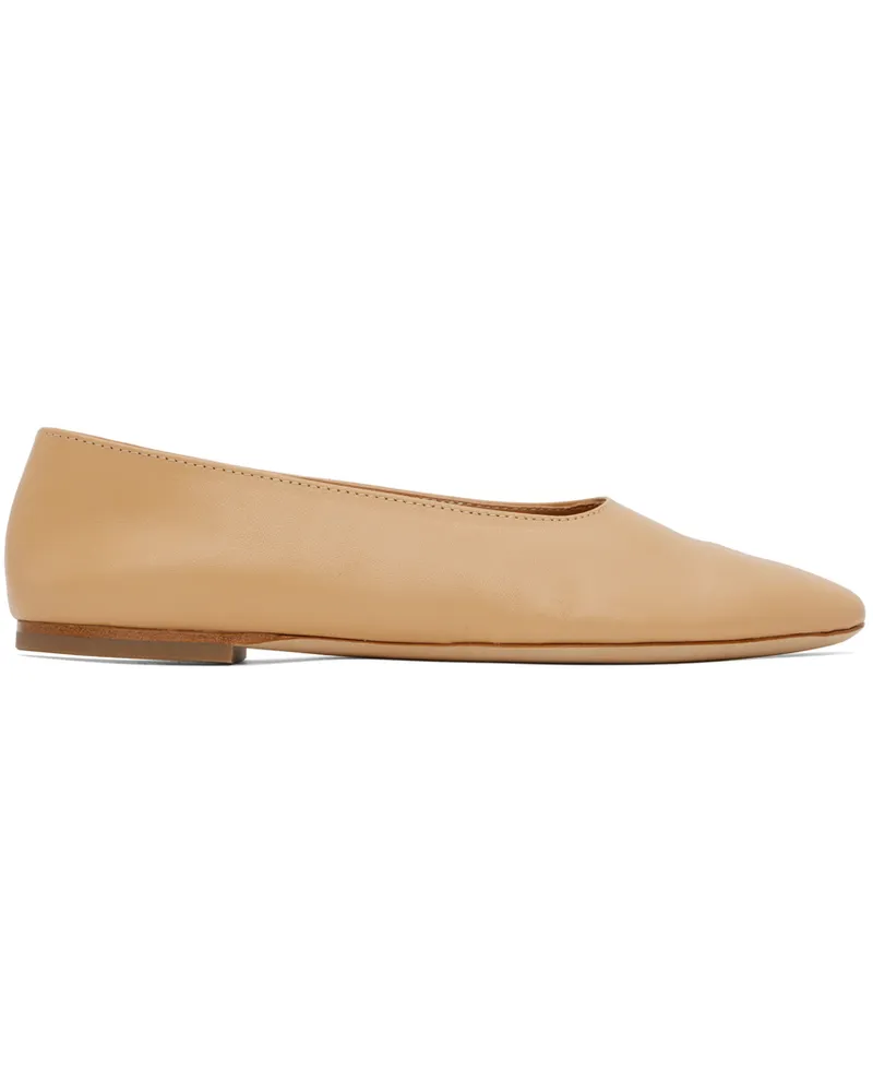 STAUD Beige Alba Ballerina Flats Prc