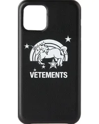 VETEMENTS Black Unicorn iPhone 11 Pro Case Black