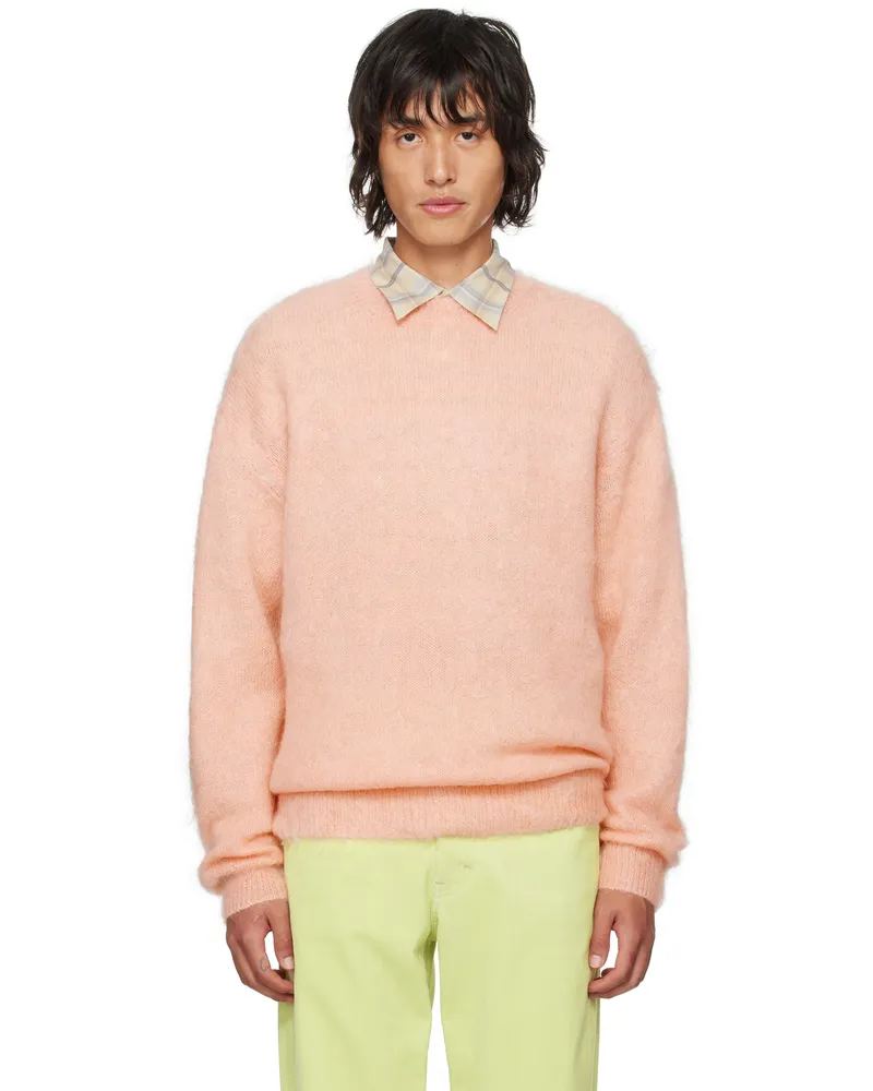 AURALEE Pink Super Kid Mohair Sweater Pink
