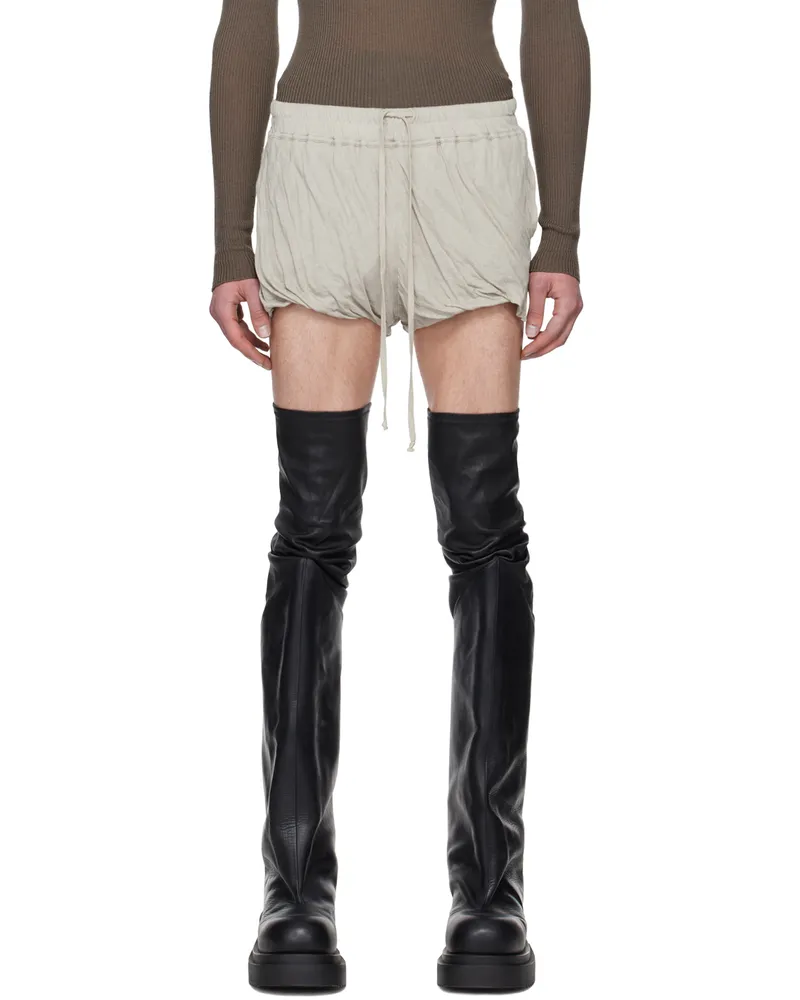 Rick Owens Off-White Doubled Shorts 08