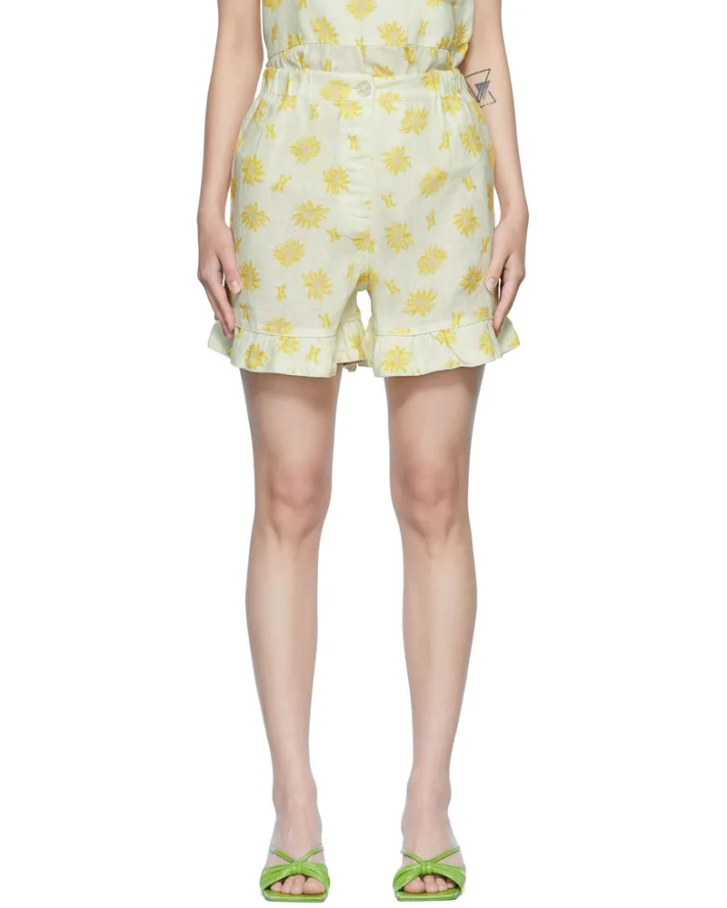 HELMSTEDT Off-White Mira Shorts Sunflower