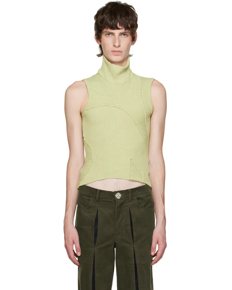 Solitude Studios SSENSE Exclusive Green Directions Tank Top Kiwi