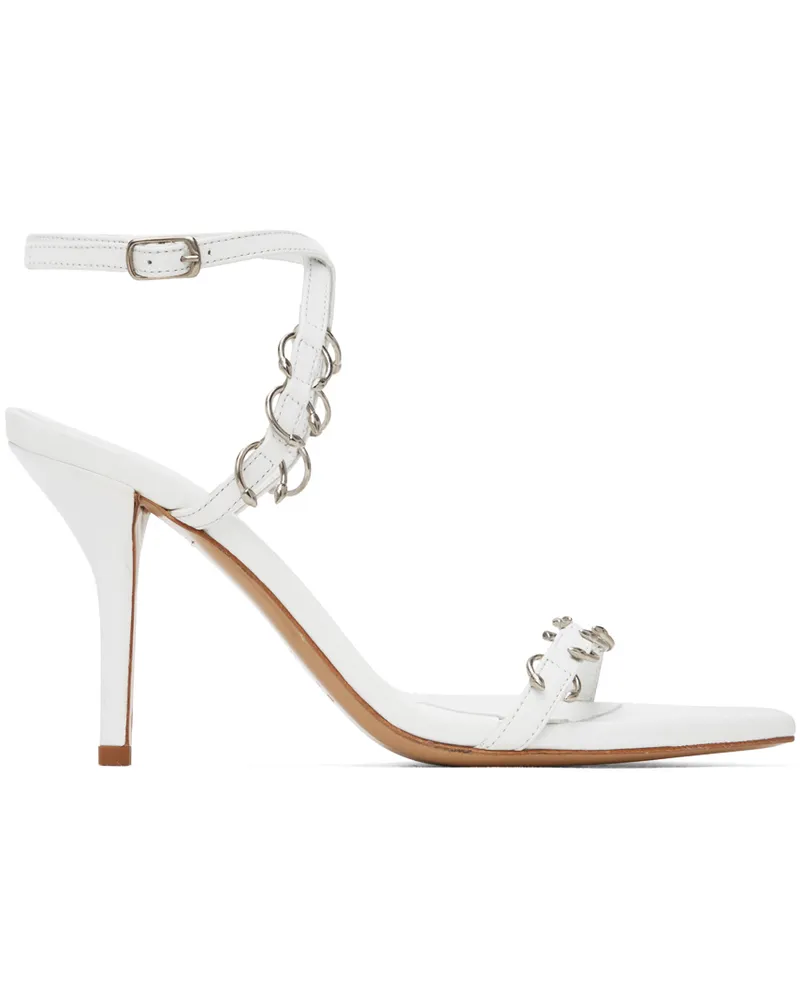 Miaou White GIABORGHINI Edition Reno Heeled Sandals 6000