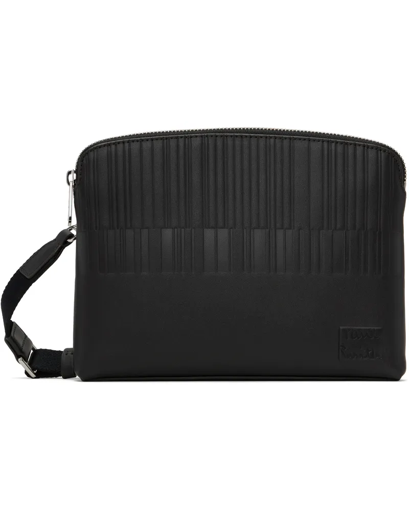 Paul Smith Brown Leather Shadow Stripe Bag 69