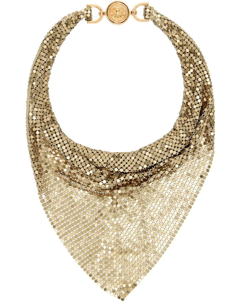 Versace Metal Mesh Bandana Necklace 1x240-gold