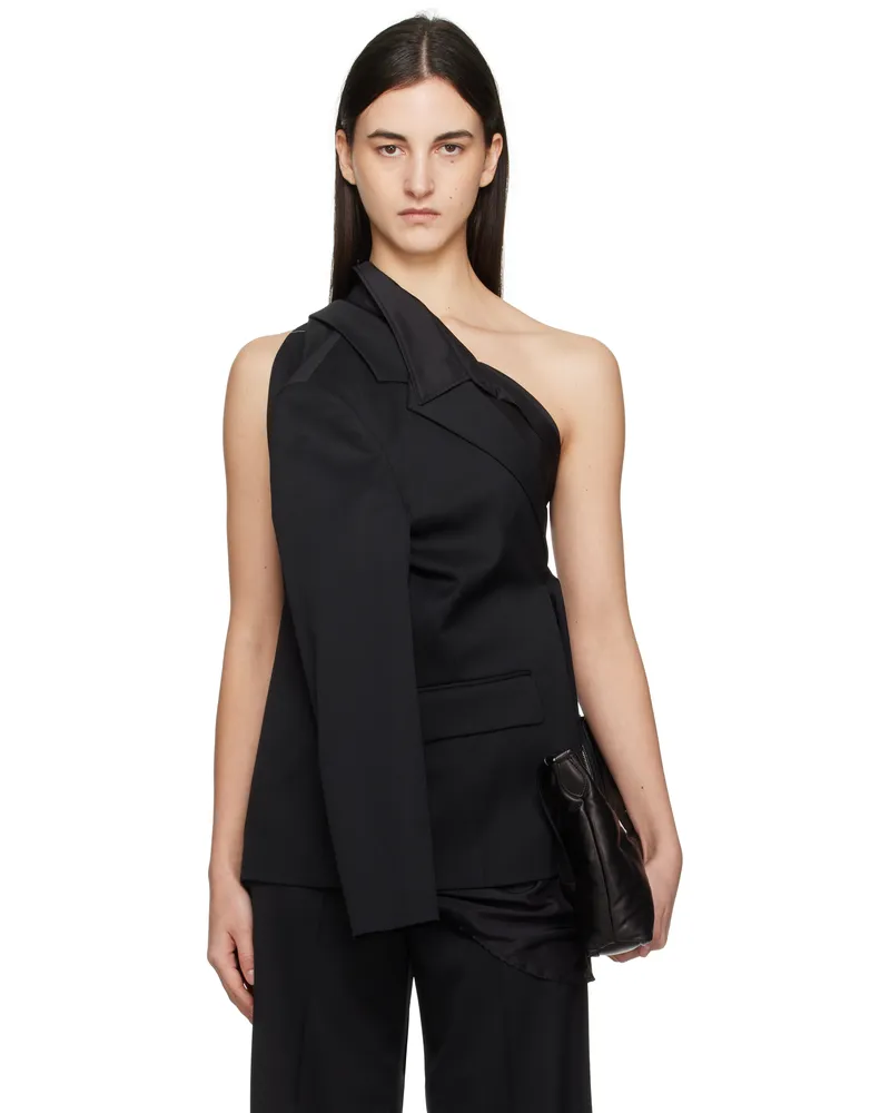 Maison Margiela Black Wool Tailoring Blazer 900