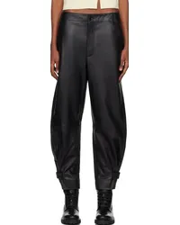 Proenza Schouler Black White Label Leather Pants Black